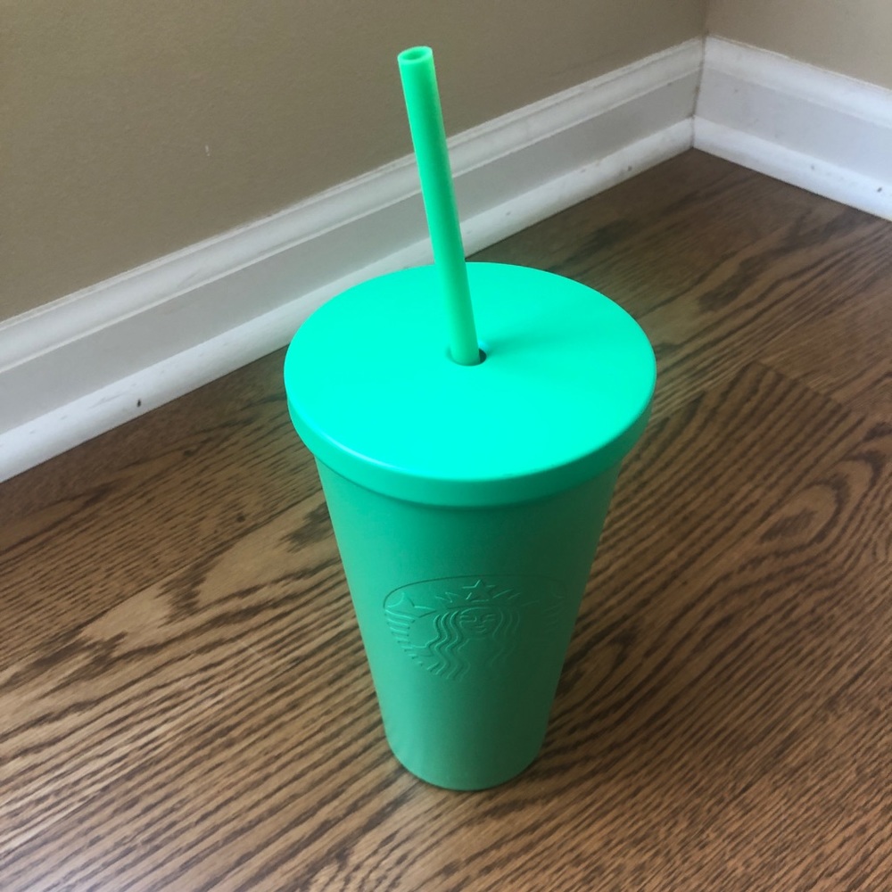 St. Patrick’s Day Starbucks Reusable Cup Lid Straw